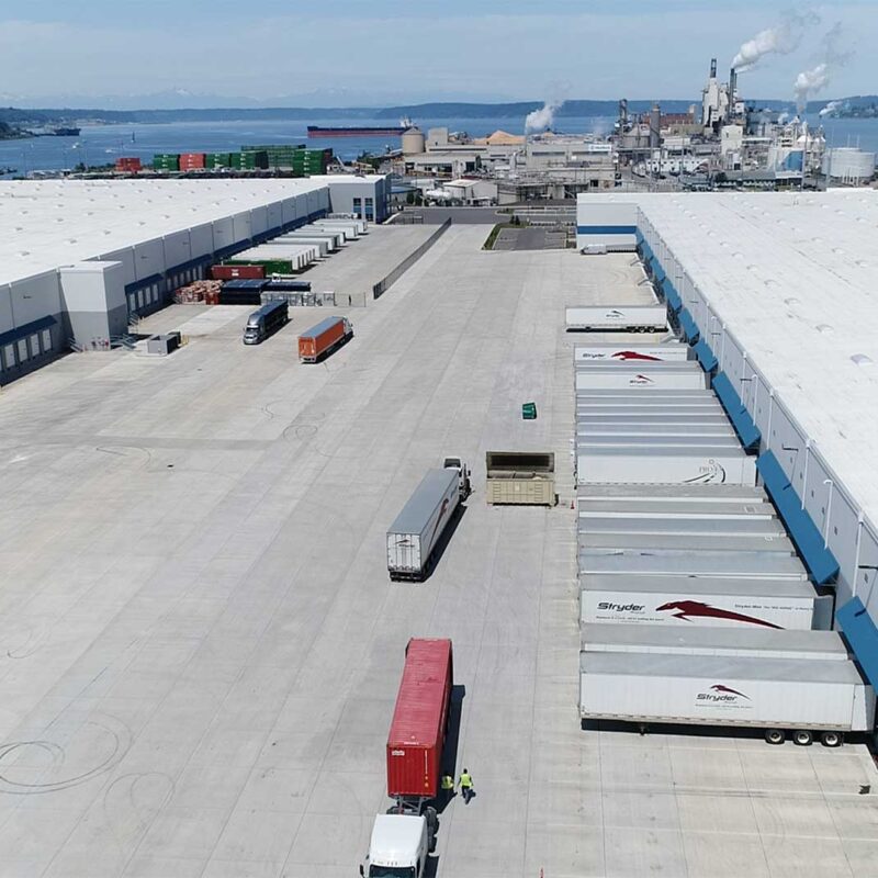 Paper Transportation Distribution Atlas Columbia Warehousing Services Tacoma Washington USA